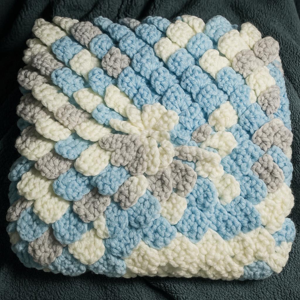 Blue/White pillow
